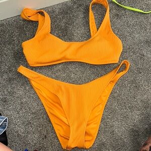 Vibrant Orange Bikini Set